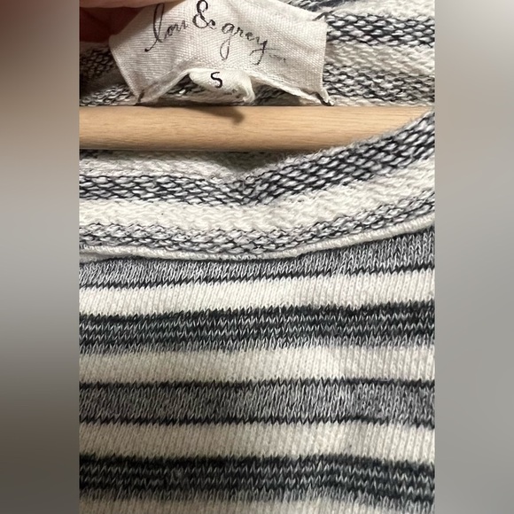 Loft Lou & Grey Women's Grey and White Striped Sweater, Size S, Great Condition - Picture 3 of 9